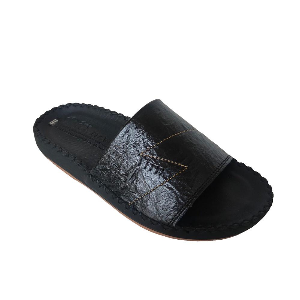 Dép Nam Quai Ngang Da Bò Thật TITI ĐÔ Cao Cấp DNA2170d