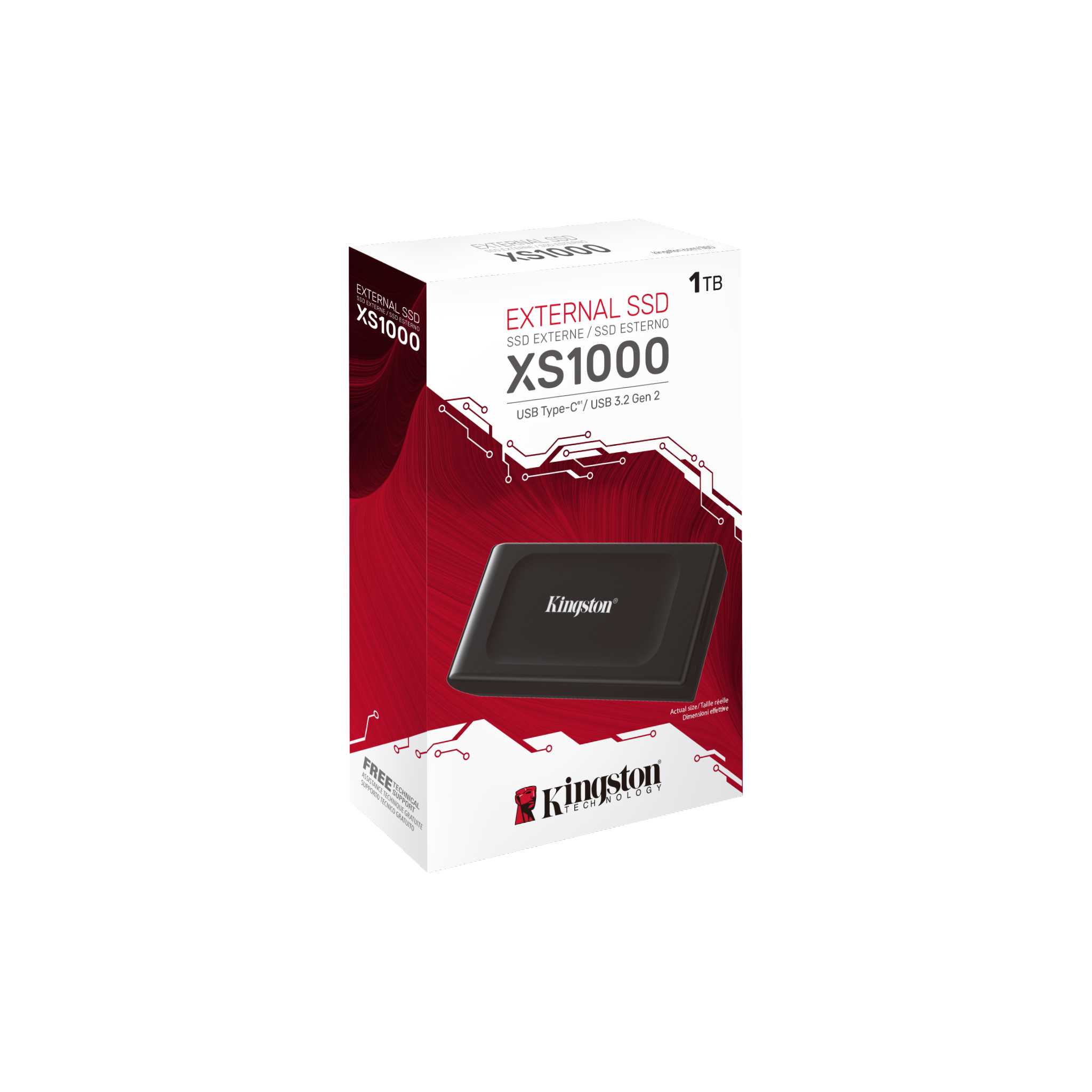 [KM Bọc Chống Sốc]Ổ CỨNG SSD DI ĐỘNG KINGSTON XS1000 1TB – SXS1000/1000G - Hàng Chính Hãng