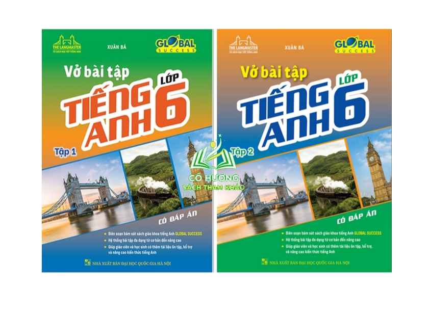 Sách - GLOBAL SUCCESS - Vở bài tập tiếng anh lớp 6 tập 1 + 2 (có đáp án)