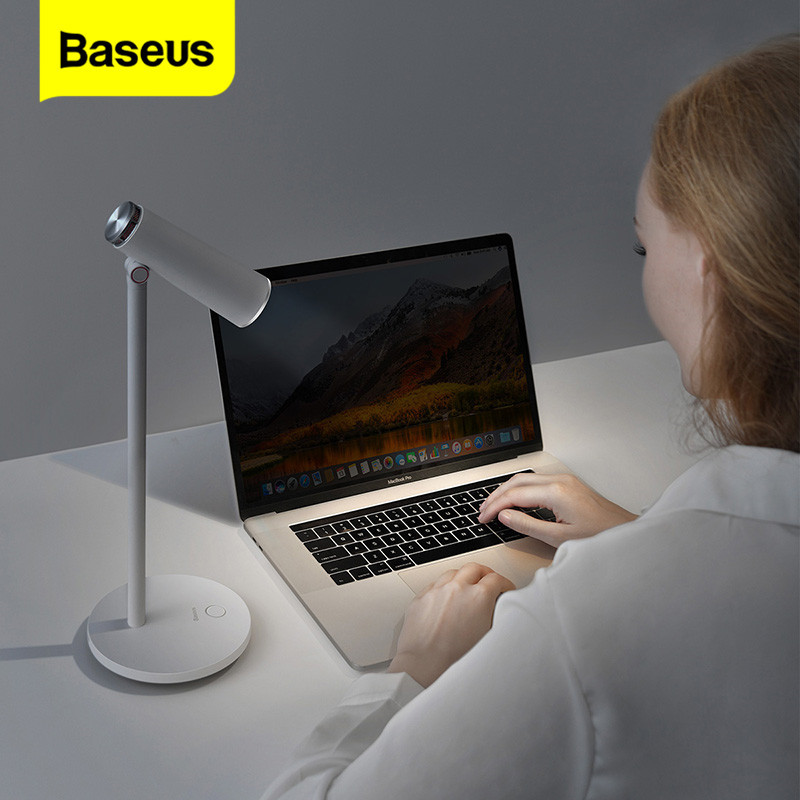 Đèn LED để bàn, đèn học, đèn làm việc Baseus I-Wok Series Desk Lamp Charging Office Reading