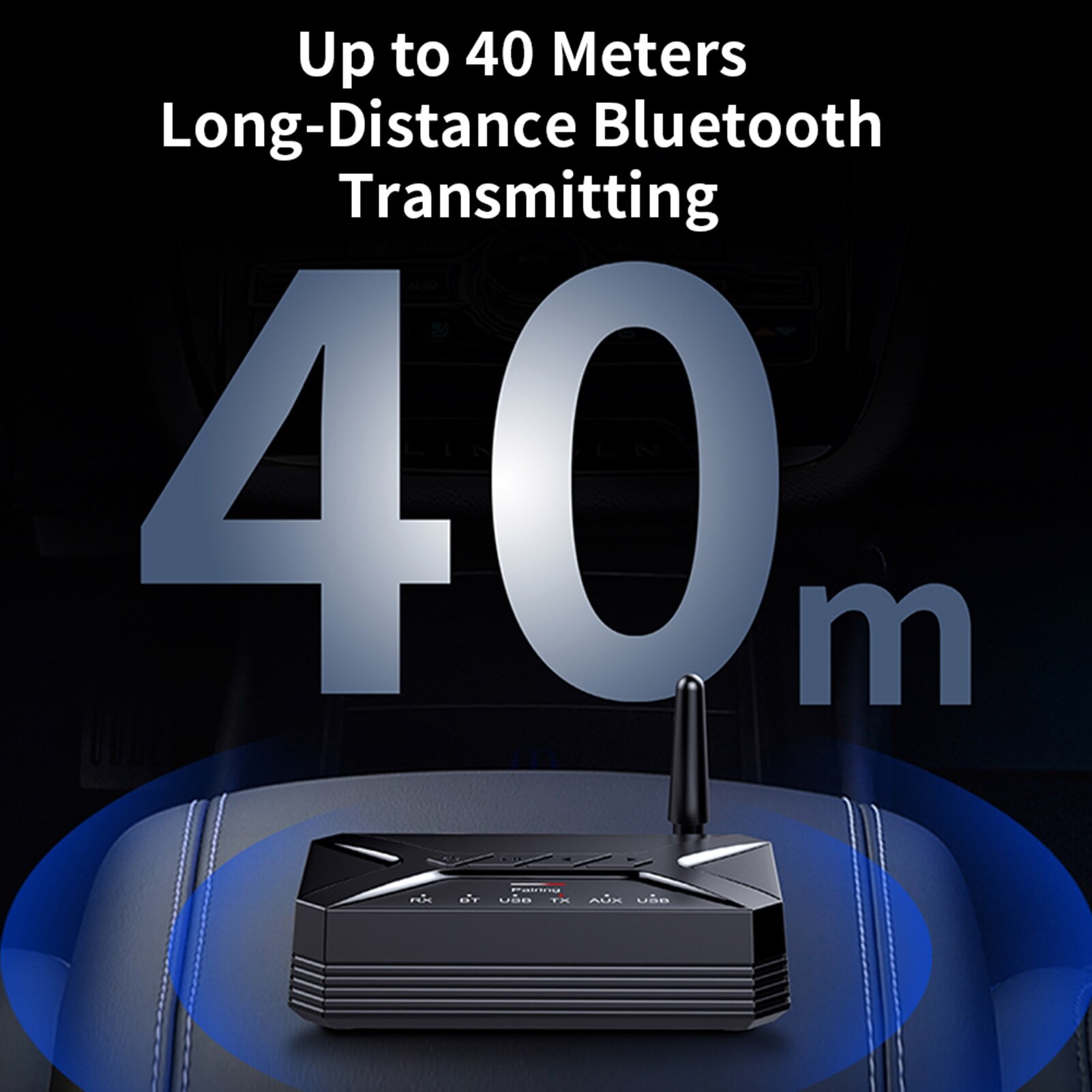 SOAIY Bộ Chuyển Đổi Thu Phát Âm Thanh Không Dây Đầu Vào USB RCA AUX Cho TV Bluetooth T-R22 - Hàng Nhập Khẩu
