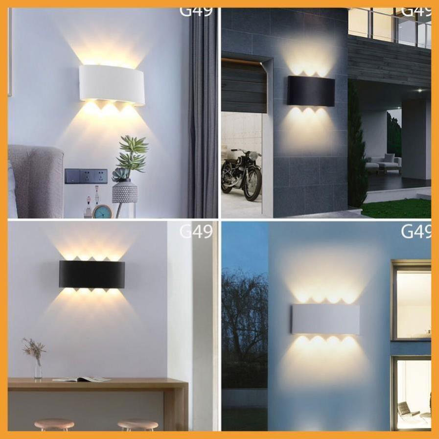 Đèn trang trí hắt tường 2 đầu 8w chống nước G49