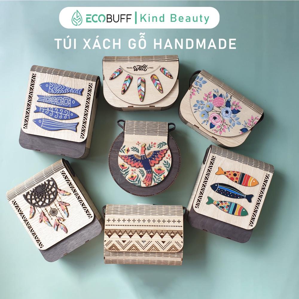 Quà tặng Ecobuff tặng bạn gái tặng mẹ Túi xách handmade Ecobuff hoạ tiết cá tính độc đáo sản xuất thủ công made in Vietnam