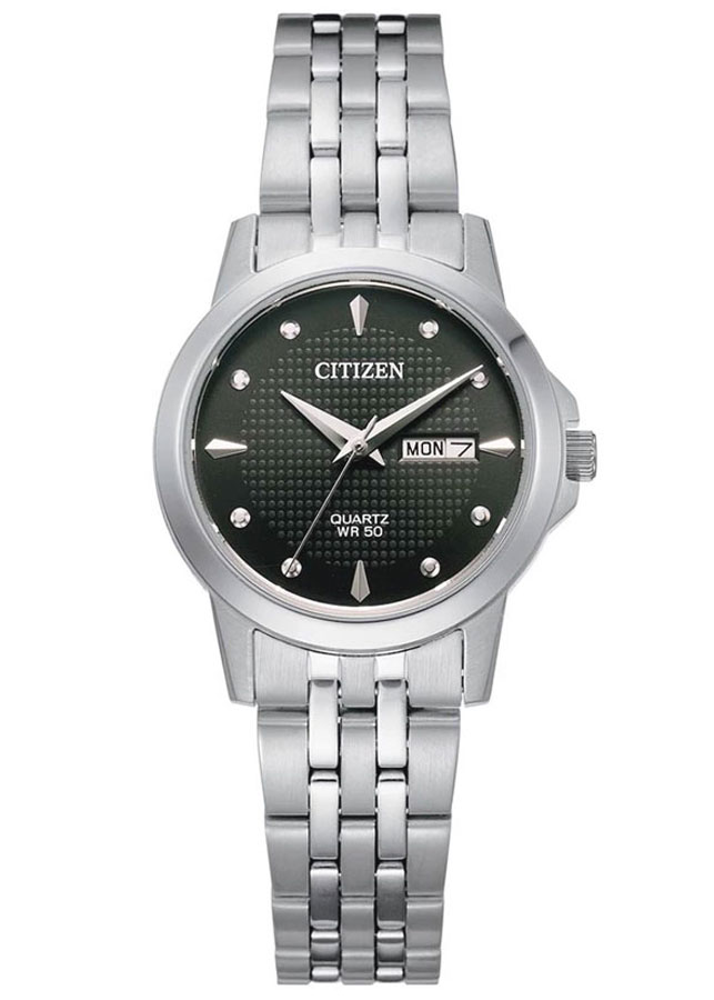 Đồng Hồ Nữ Citizen Dây Thép Không Gỉ EQ0601-54F - Mặt Đen