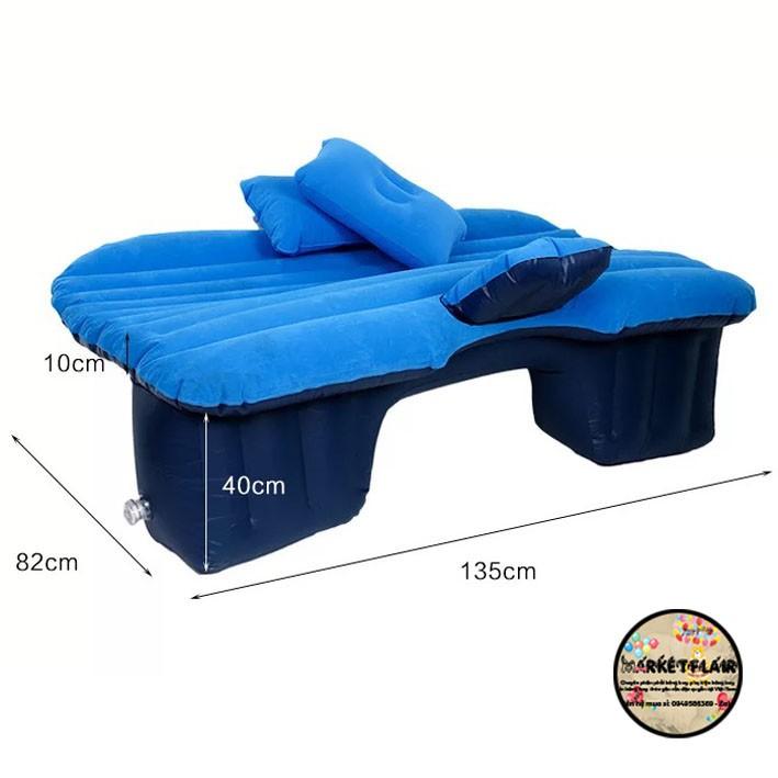 Đệm hơi oto cao cấp loại 1 - Tặng kèm bơm điện, gối, miếng vá dự phòng