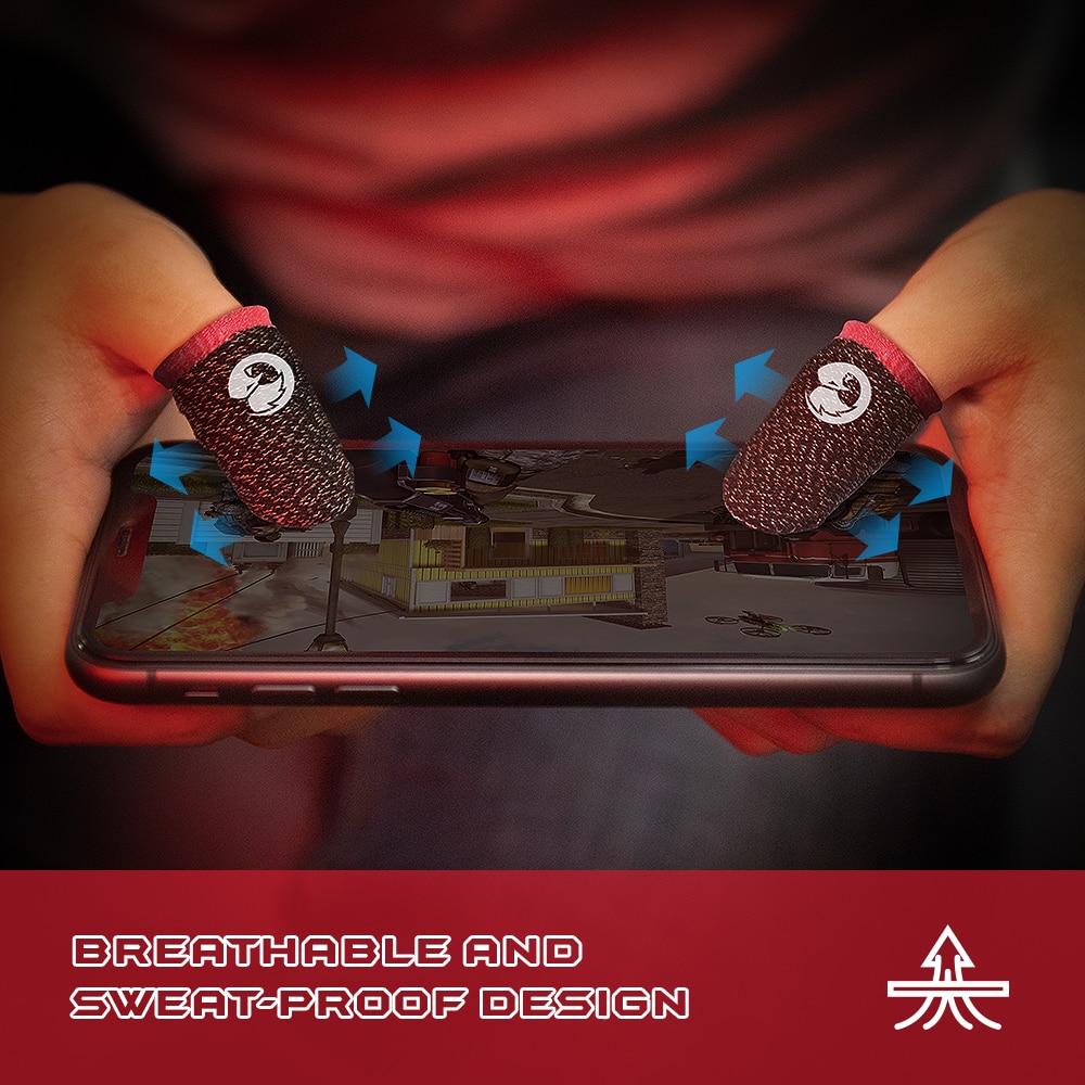 Bao tay chơi game ff siêu nhạy GameSir Talon Găng tay Mobile cảm ứng chống mồ hôi chống trượt, 1 ngón lẻ hình ngẫu nhiên - Hàng chính hãng