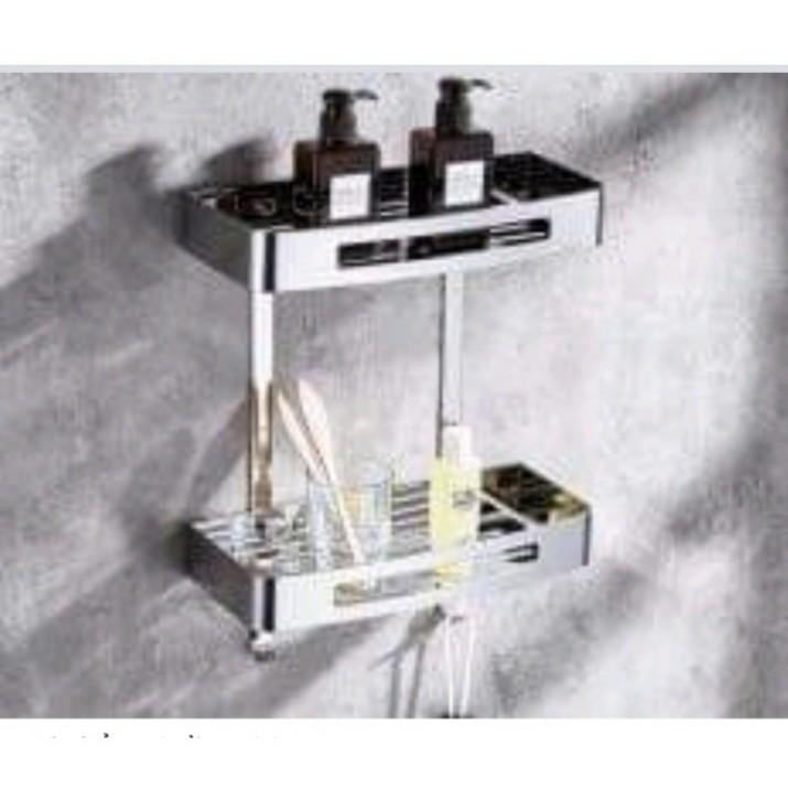 KỆ 2 TẦNG NHÀ TẮM LÀM BẰNG INOX 304