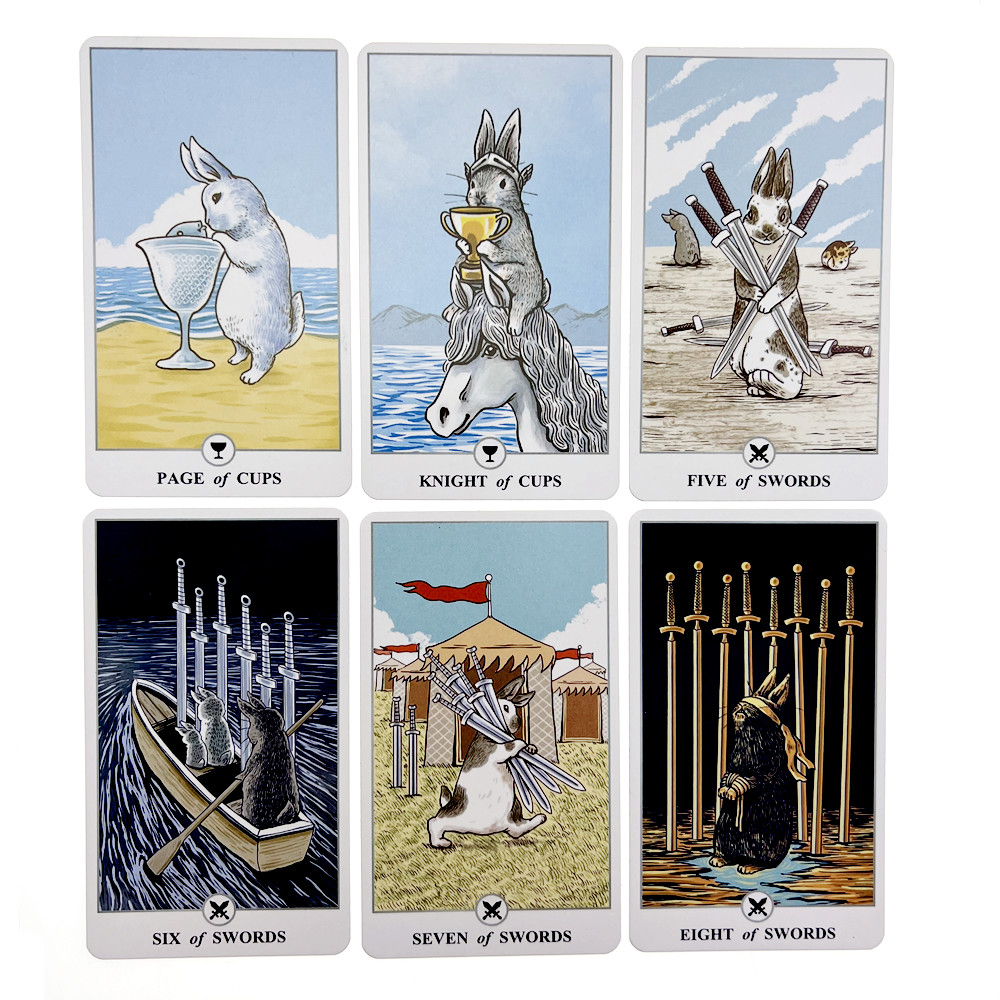 [Mạ Cạnh] Bộ Bài Tarot Holographic Hộp Thiếc 78 Lá 98x58 Mm Tặng Đá Thanh Tẩy