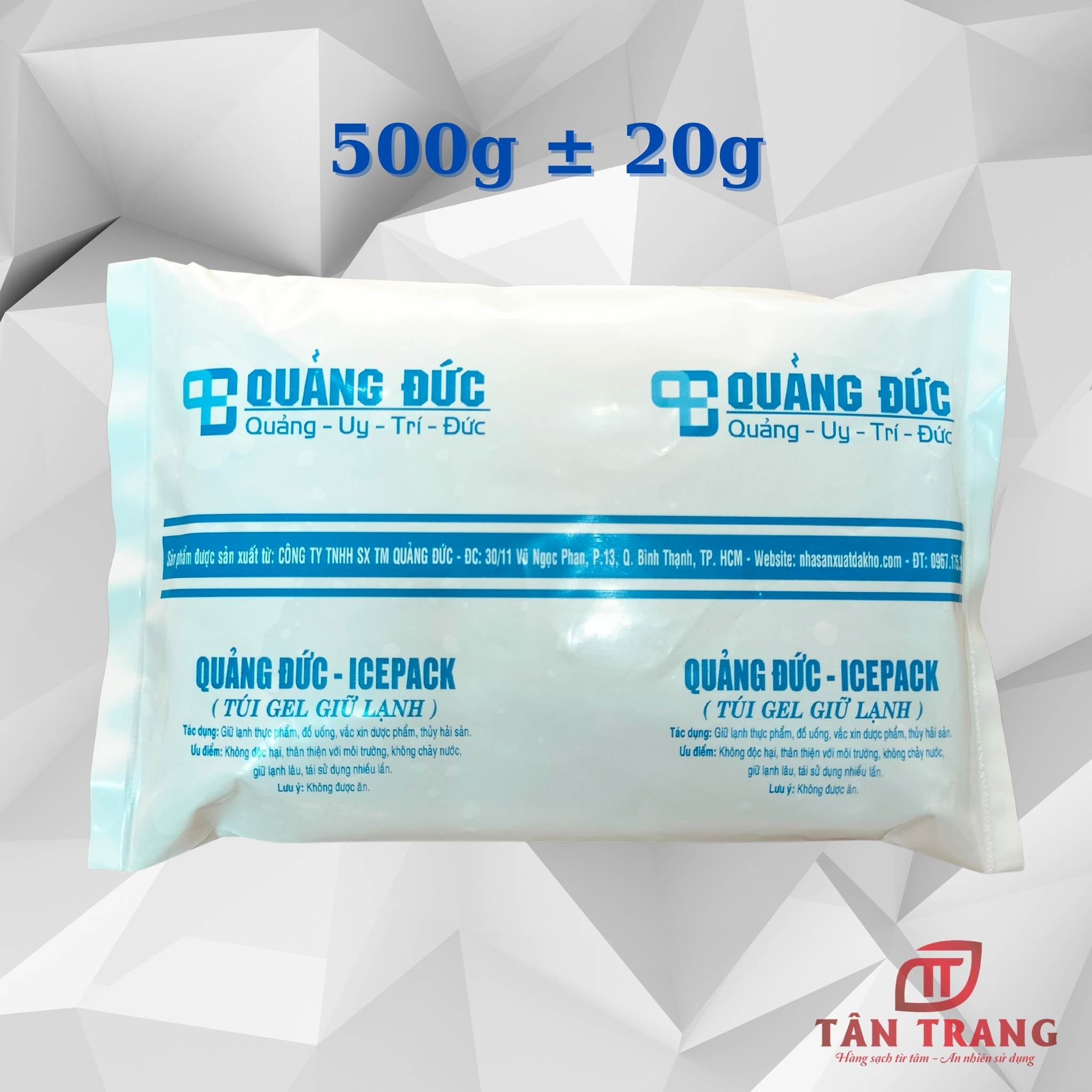 Túi Gel giữ lạnh (đá khô) QD 500g