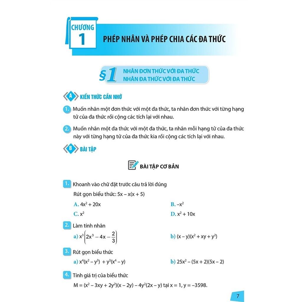 Combo Rèn Kĩ Năng Học Tốt Toán 8 + Tự Học Nâng Cao Kiến Thức Toán 8 - Bản Quyền