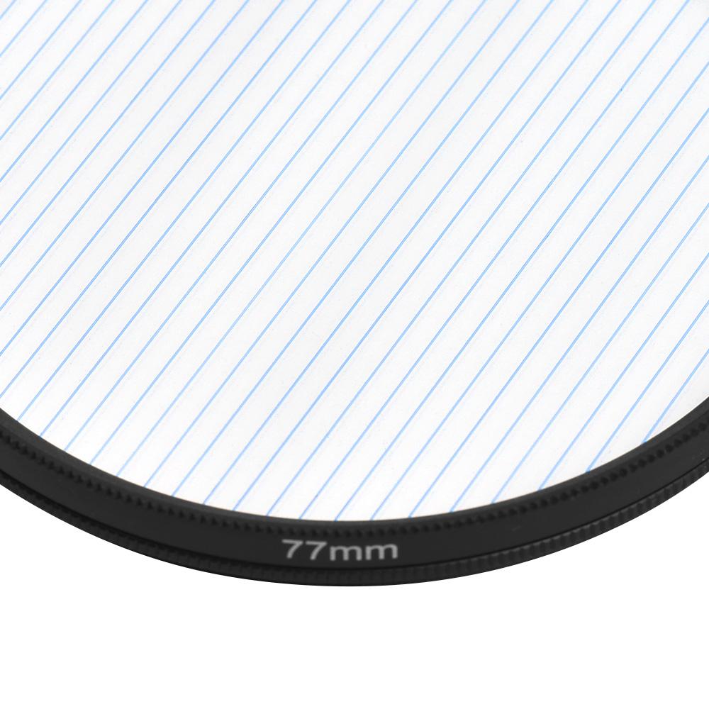 77mm Blue Streak Lens Filter Special Effects Anamorphic Optical Glass Filter for DSLR Cameras