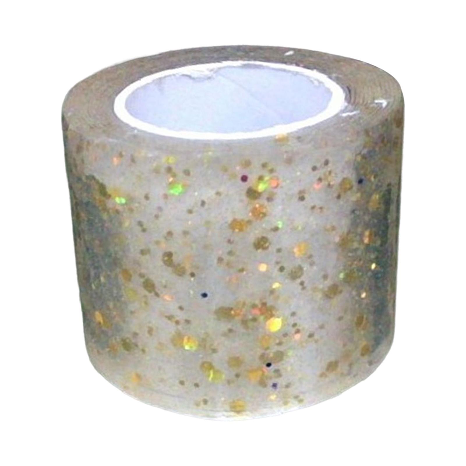 Glitter Tape Double Sided Tape, Adults Tape Educational Toy, Multifunctional Mounting Tape Reusable for Bubble Blowing Home Handmade Ball