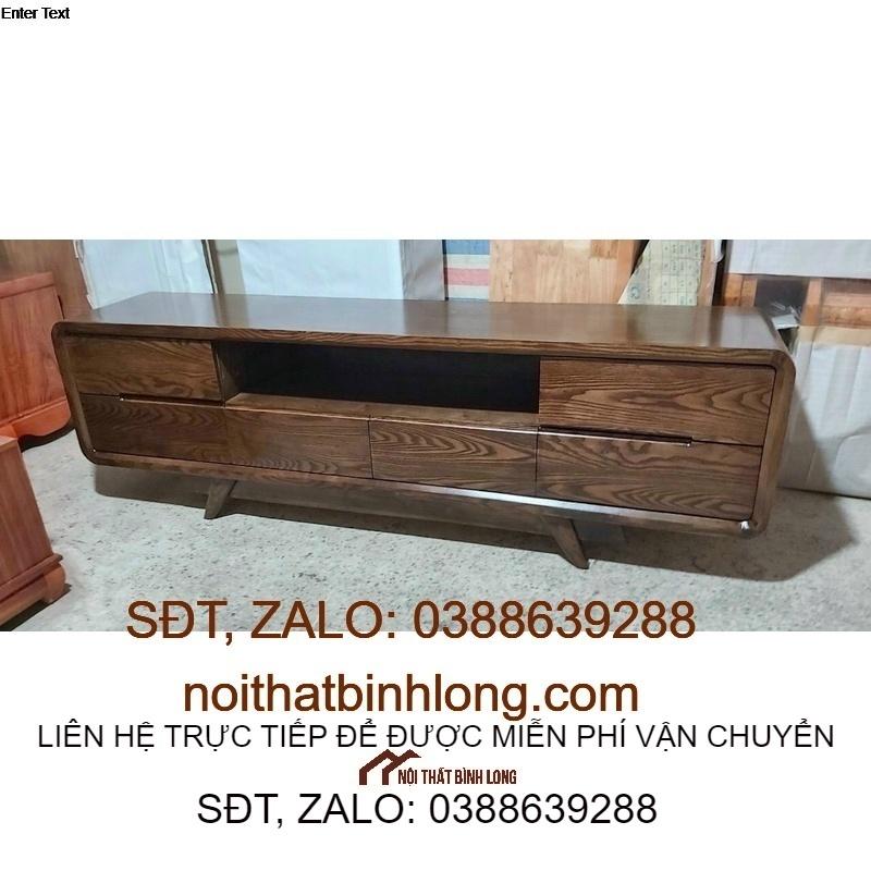 kệ ti vi màu óc chó sang trọng