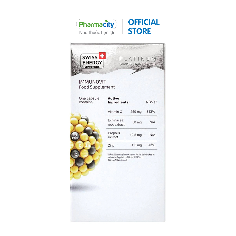 Thực phẩm bảo vệ sức khỏe hỗ trợ tăng cường miễn dịch Swiss Energy Immunovit