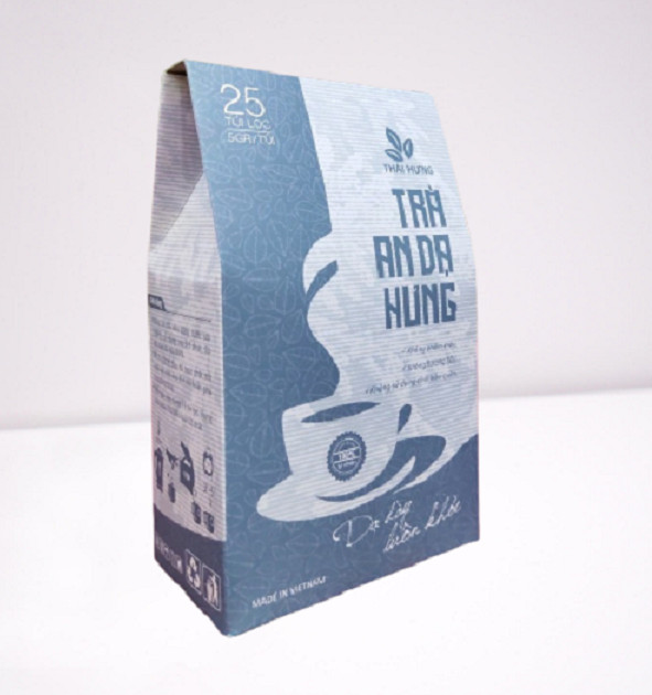 Combo 04 hộp Trà An Dạ Hưng Giảm ợ hơi, ợ chua, đầy bụng, đau rát thượng vị - Chống viêm loét, cầm máu dạ dày