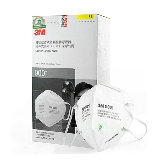 Set 20 chiếc khẩu trang 3M 9001 N90 lọc bụi mịn, kháng khuẩn