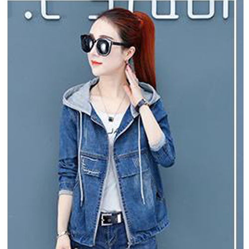 ÁO KHOÁC JEAN NỮ PHỐI DÂY KÉO AK636