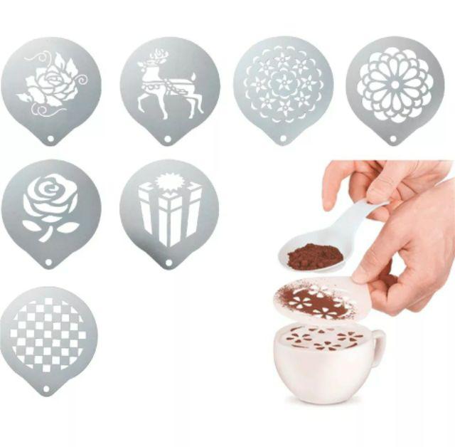 Khuôn inox tạo hình trang trí cho cà phê, bánh ngọt