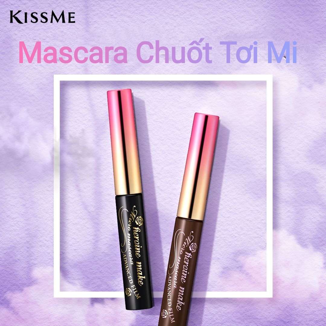 Mascara Màng Film Chống Trôi, Chải Tơi Và Dày Rậm Làn Mi Mỏng Kissme Heroine Make (4.5G)