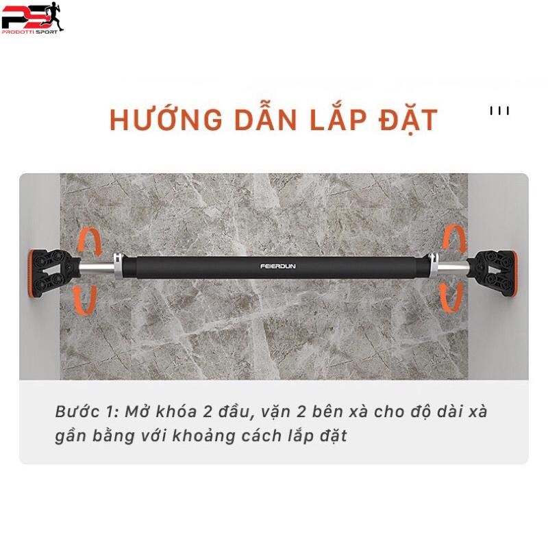 Xà đơn thế hệ mới FED-XM0103, 0104 Chịu lực 200kg – thép không gỉ + tặng kèm thước cân bằng Livo