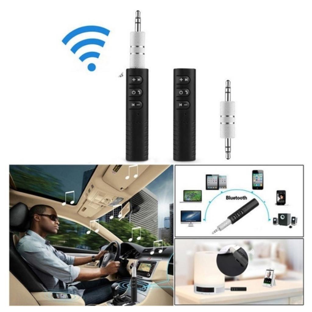 2x Mini Wireless Bluetooth v5.0 Receiver 3.5mm Jack Car AUX Audio Adapter