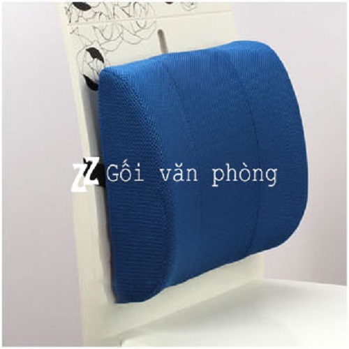 Gối Tựa Lưng Văn Phòng Cao Su Non Cỡ Lớn ZURI PILLOW GTL-02 Chống Đau Mỏi Lưng, Đau Cột Sống(Có Vỏ Nhung Và Vỏ Vải Lưới)