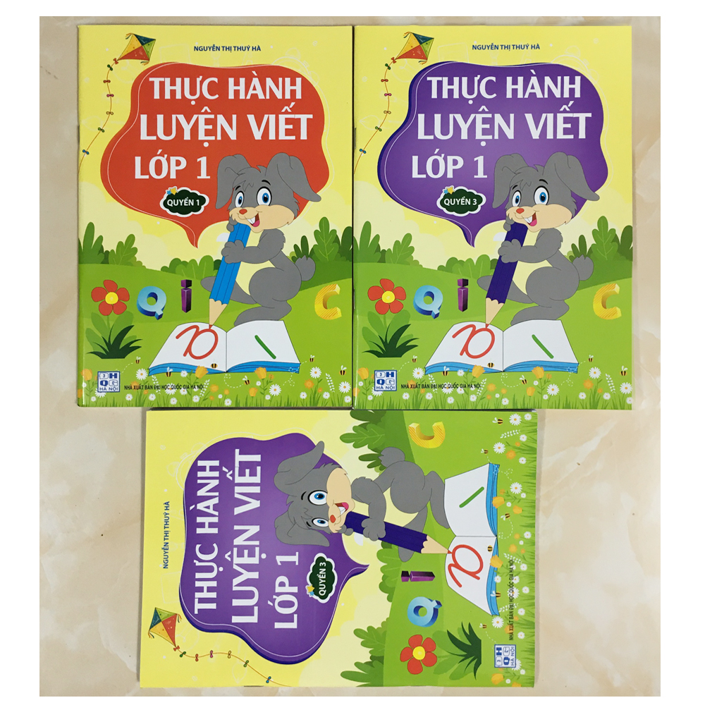 COMBO: Thực Hành Luyện Viết Lớp 1 - Quyển 1 + Quyển 2 + Quyển 3