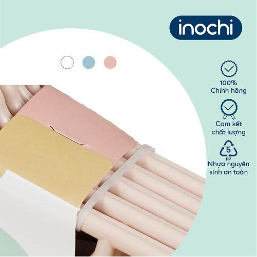 Móc áo trẻ em Inochi - Hara 181 màu Trắng ngọc/ Trắng kem/ Ghi sữa/ Hồng nhạt