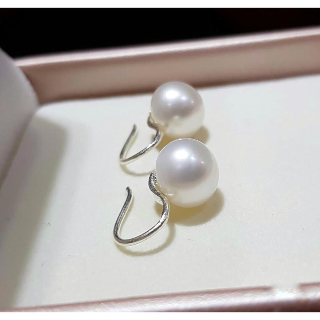 Khuyên Tai Bạc Nữ S99 CaoBac Silver Móc Trai Sang Chảnh Cho Bạn Nữ Đi Chơi Đi Tiệc