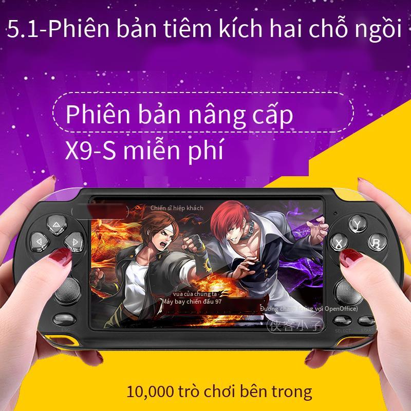 Phong cách mới nhất phiên bản nâng cấp X9-S máy chơi game cầm tay PSP cầm tay 5.1 inch điều khiển từ xa đôi 8G arcade nhà máy sản xuất đồ chơi trẻ em