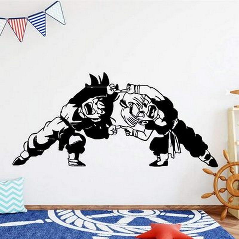 Tranh Decal Anime Hoạt Hình 7 Viên Ngọc Rồng - Dragon Ball Lưỡng Long Nhất Thể Goten & Trunks