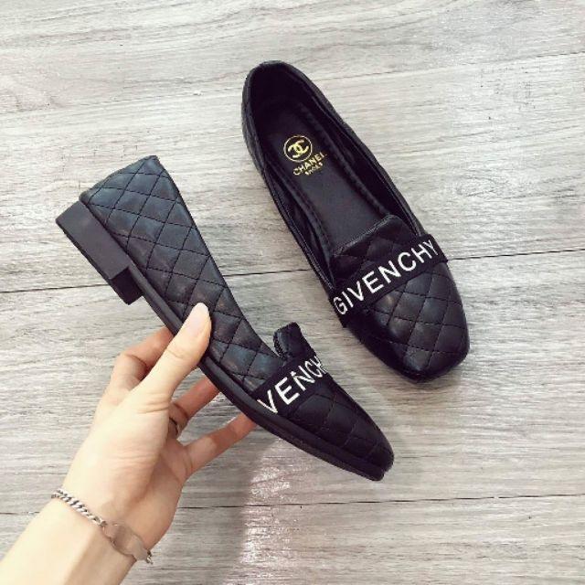 Giày búp bê 2p da trần chỉ