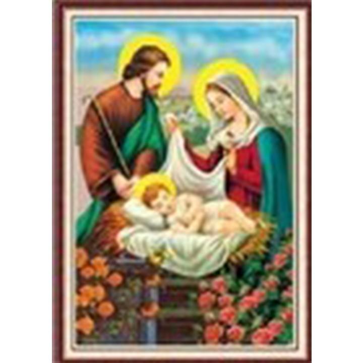 Tranh thêu gia đình thánh gia LV3027 - kích thước: 45 * 64cm.