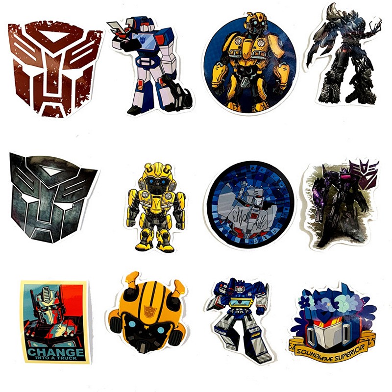 Sticker 50 miếng hình dán Transformer