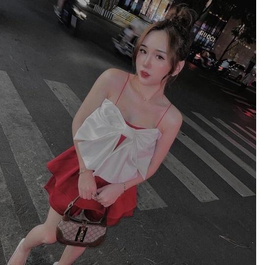 Sét bộ đồ nữ hai dây phối nơ trước ngực quần đùi có túi thơi trang nữ mùa hè