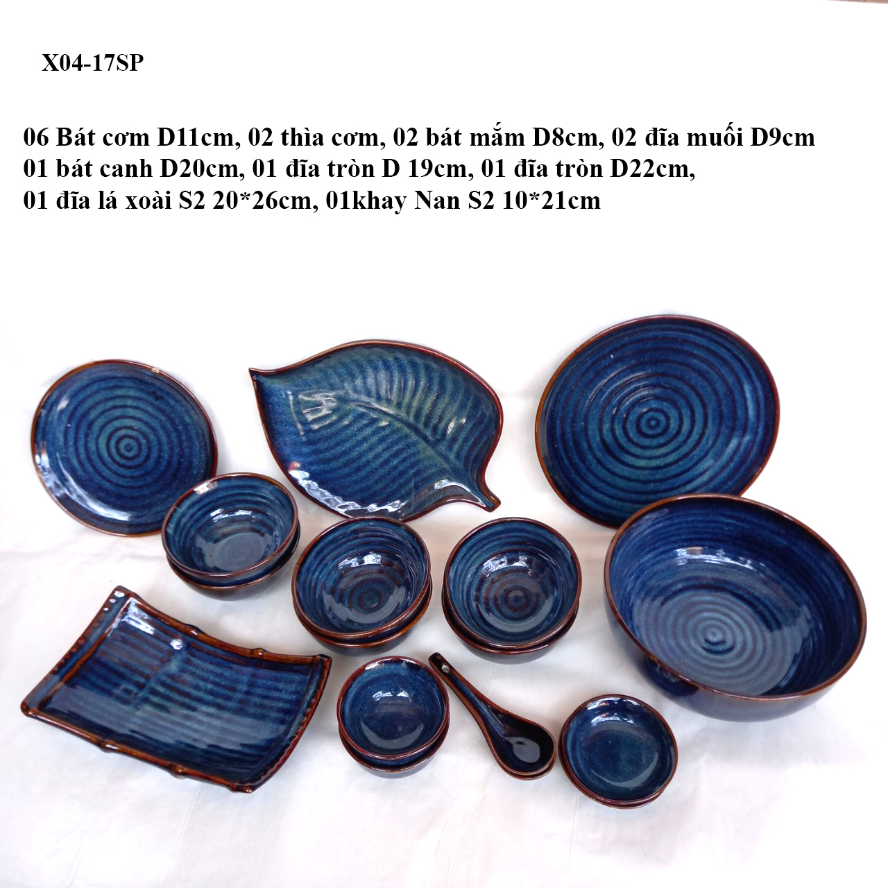 "HOT TREND" Bộ đồ ăn bát, đĩa gốm sứ men xanh hỏa biến cao cấp - ĐẸP - SANG TRỌNG - BỀN CHẮC Sản phẩm chuyên cho nhà hàng, khách sạn 5 sao