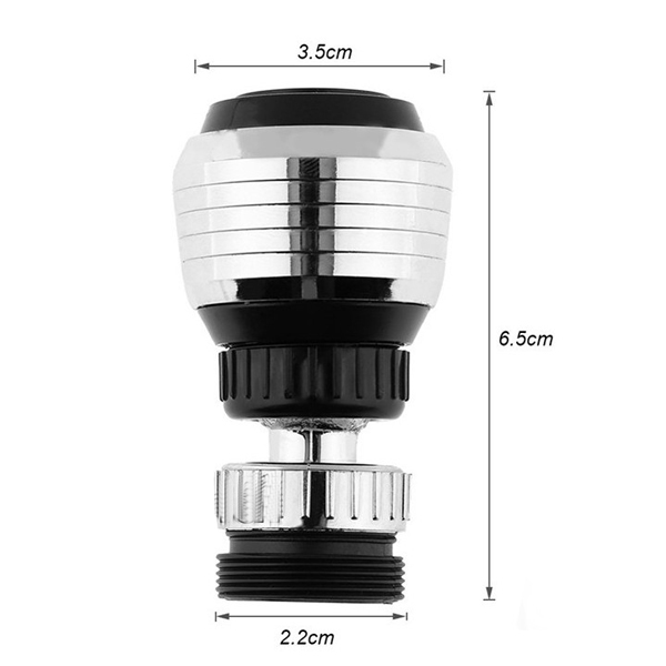 Đầu Vòi Tăng Áp Xoay 360 Độ Rửa Chén Bát 2 Chế Độ