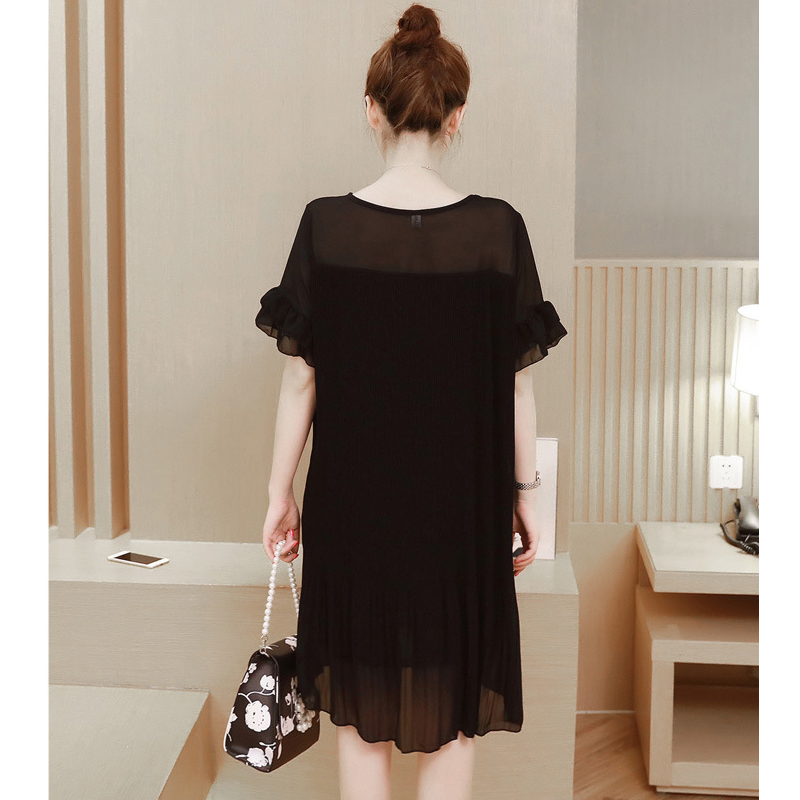 ĐẦM BẦU CHIFFON XẾP LY XINH XẮN DR-DR968