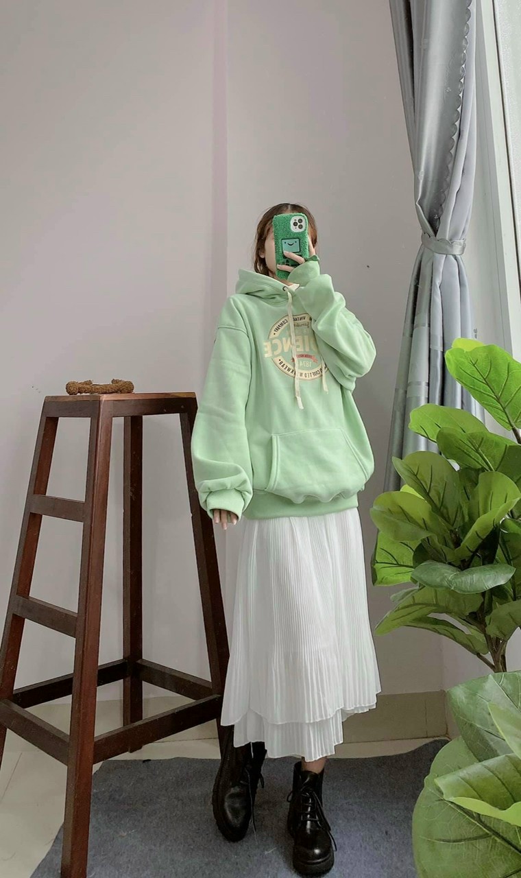 Áo Hoodie Unisex Tay Phồng Thụng Hàn Quốc Thêu AUDIENCE Cặp Nam Nữ FREESHIP RẺ ĐẸPKhoác Thu Đông Chống Nắng