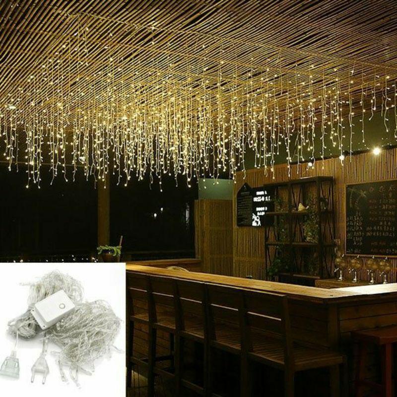 Dây đèn treo thác nước fairy cắm điện chống nước
