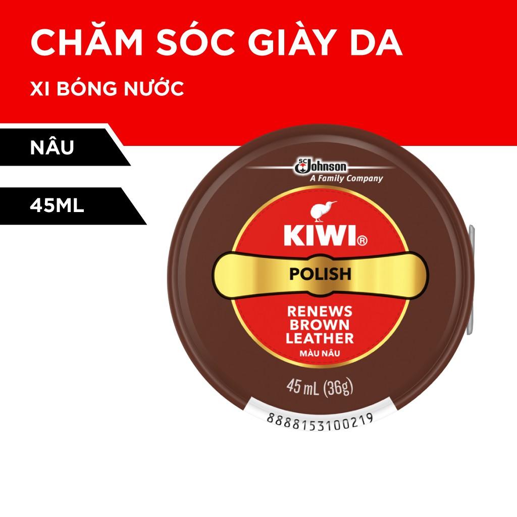 SHIP NHANH Kiwi Xi đánh giầy Màu Nâu 45ml- GIAO NHANH 1H