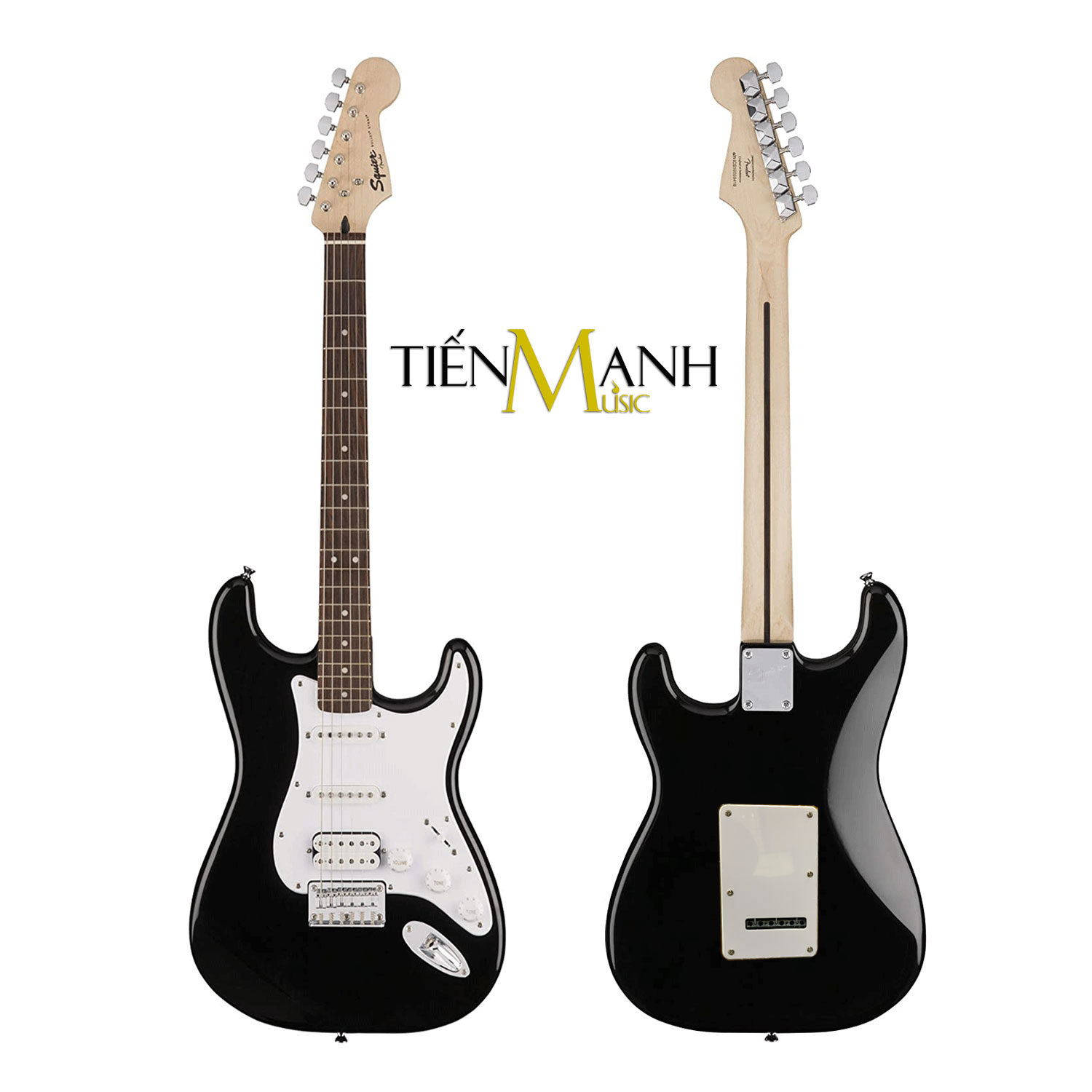 [Chính Hãng Mỹ] Đàn Guitar Điện Fender Squier Bullet Stratocaster HSS SQ STRAT - Black Electric - Kèm Móng Gẩy DreamMaker