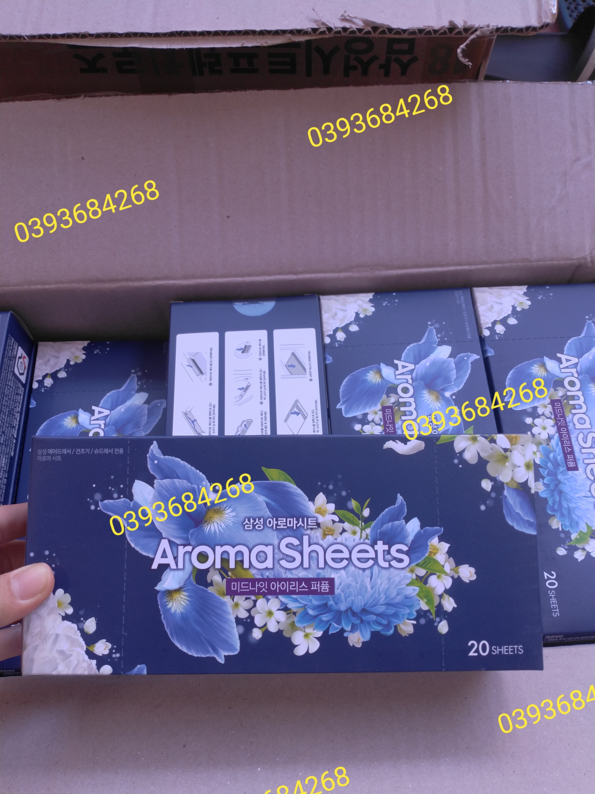 GIẤY THƠM QUẦN ÁO AROMA SHEET DÙNG CHO TỦ CHĂM SÓC QUẦN ÁO THÔNG MINH