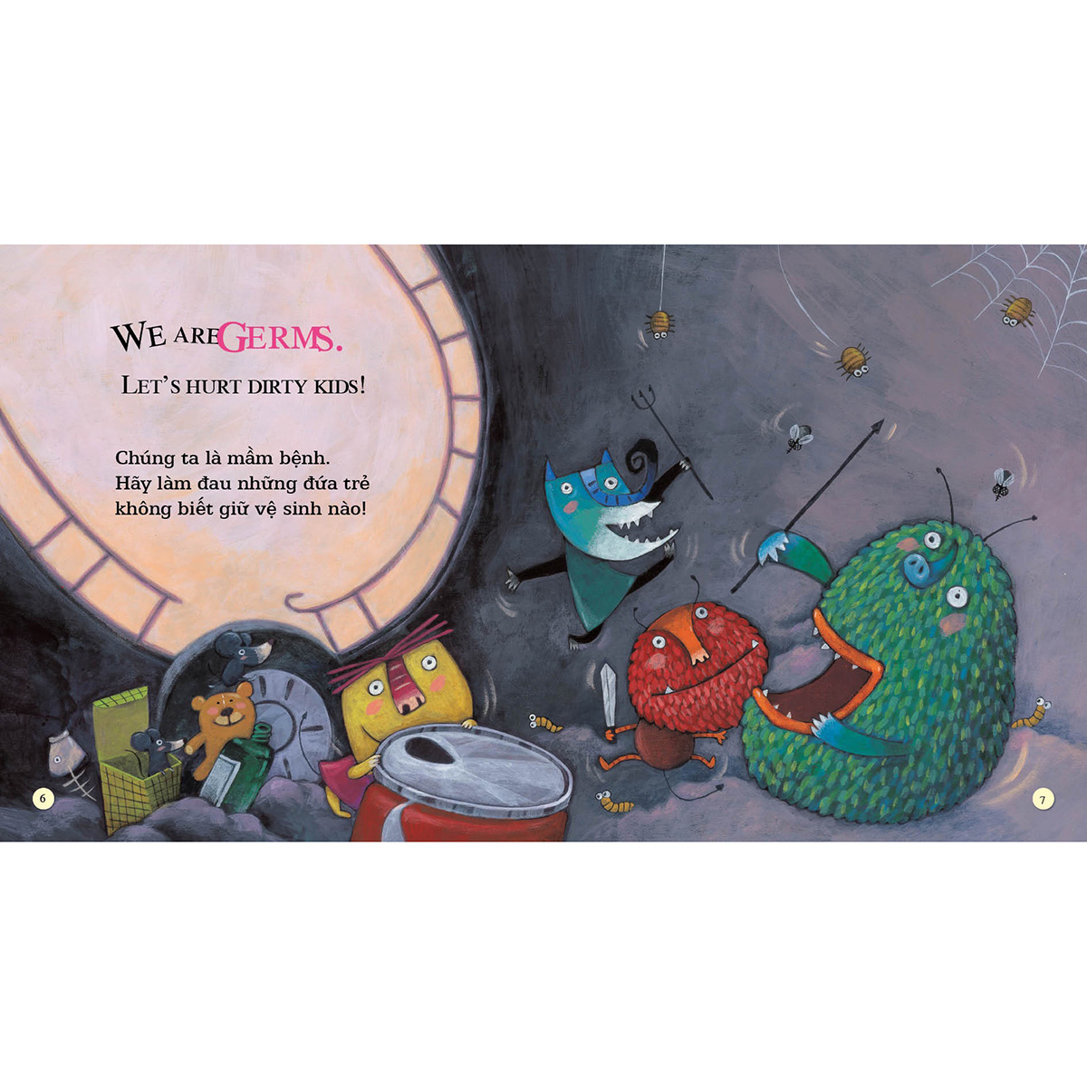 Mầm bệnh bận rộn - Busy Germs - Playtime in English. Level 2