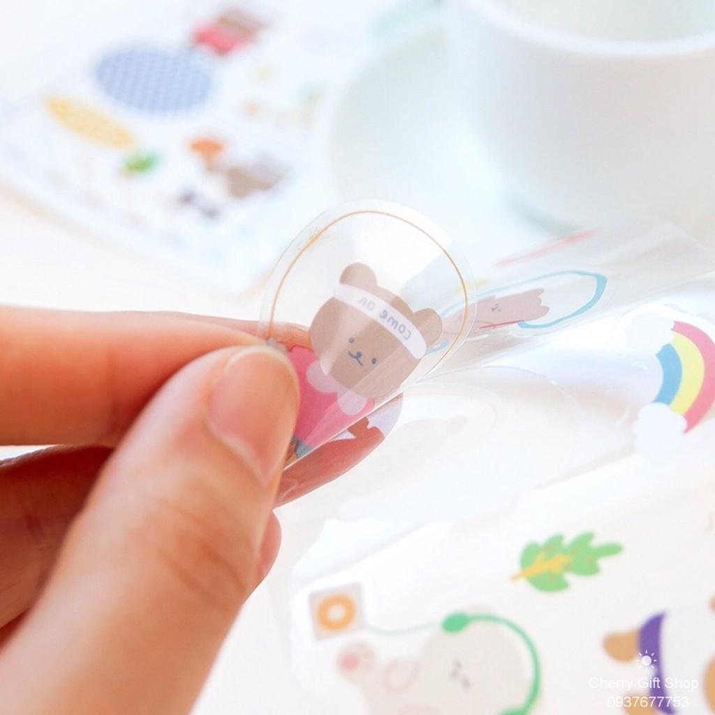 Sticker Hình Nhân Vật Hoạt Hình Dễ Thương Dùng Trang Trí Nhiều Mẫu Tự Chọn Đáng Yêu
