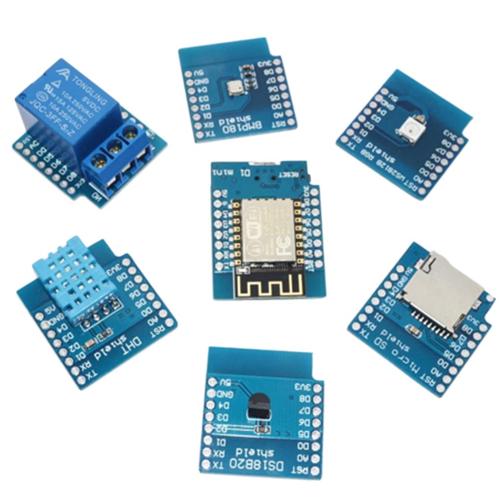 7pc D1 Mini Kit NodeMcu 4M Bytes Lua WiFi Development Board Base On ESP-12F