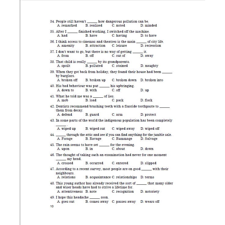 HƯỚNG DẪN ÔN TẬP VÀ LÀM BÀI THI TIẾNG ANH 12 - HA