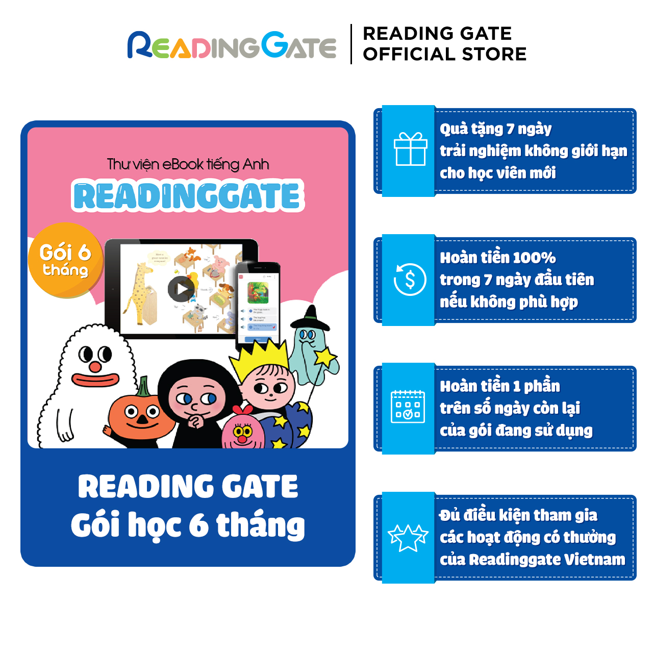 Reading Gate - ứng dụng đọc sách học tiếng anh đa nền tảng web/ Android/ IOS
