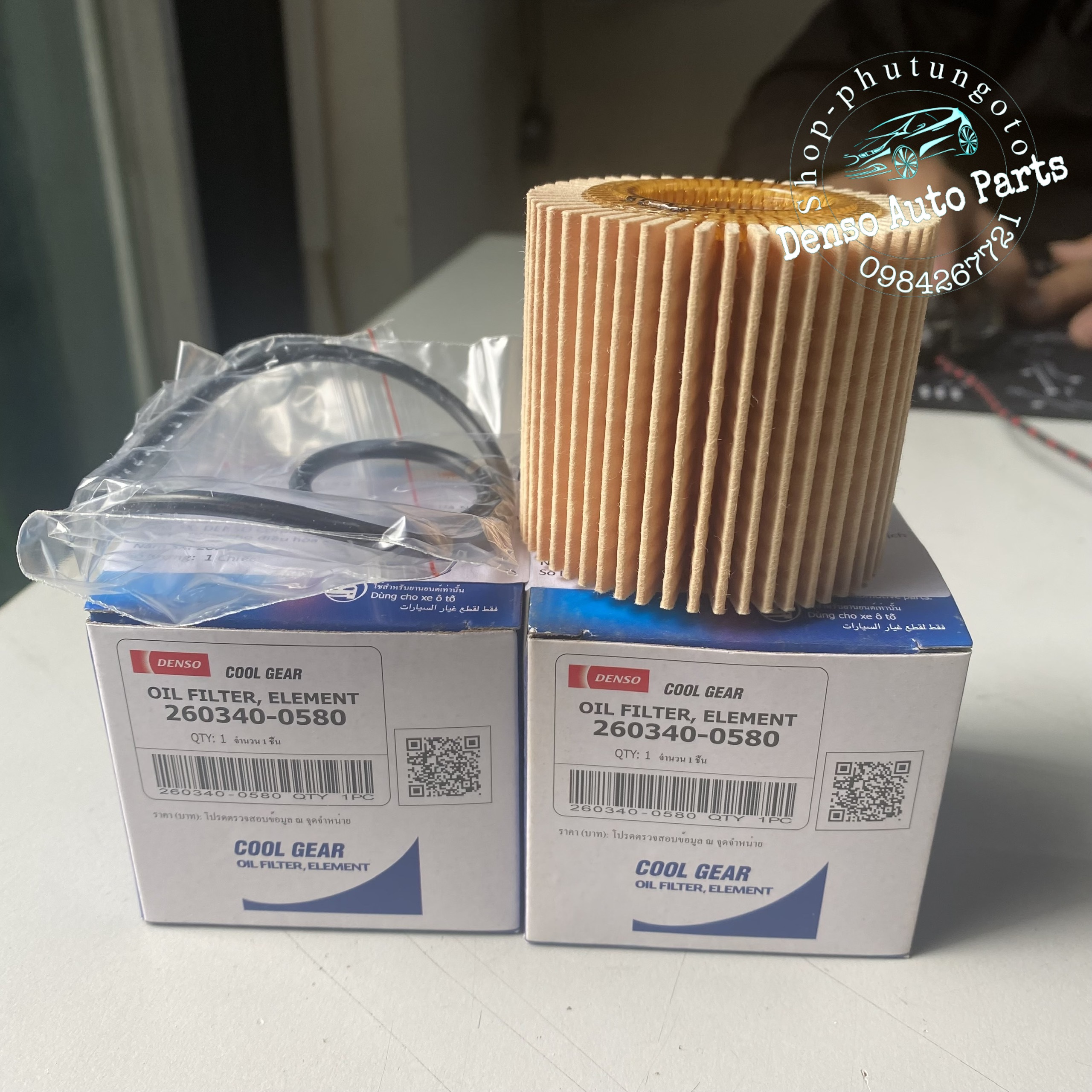Lọc dầu giấy Denso cho xe Toyota Corolla 2008-2013, Yaris 2008-2014,...
