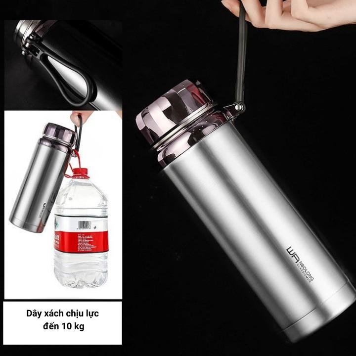 Bình Giữ Nhiệt Lọc Trà Dung Tích 1500ml - Bình Lọc Trà Thiết Kế 2 Lớp Inox 304 Cao Cấp